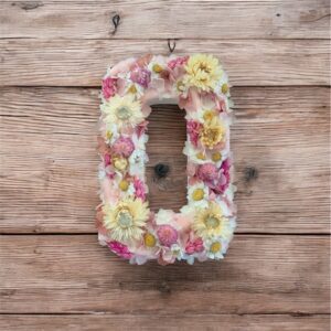 Lettre fleurie modèle Palma