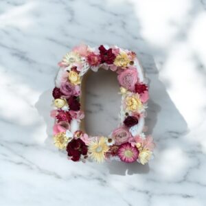 Lettre fleurie modèle Bali