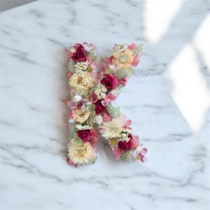 Lettre fleurie modèle Naples