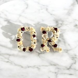 Lettre fleurie modèle Orléan