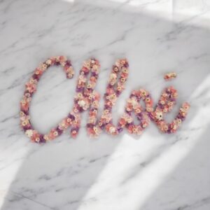 Petit mot en fleurs séchées de 6 lettres